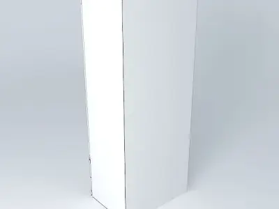 Indiana Red Pine Wardrobe 3D model