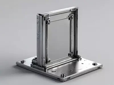 SciFi Metal Frame Display Stand Low-poly 3D model