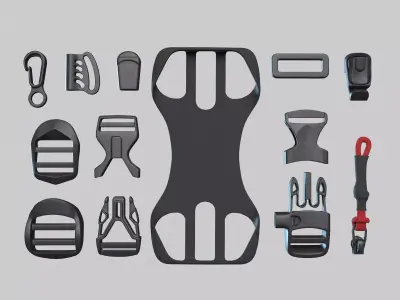 fastex Mobile Phone Holder 3D model