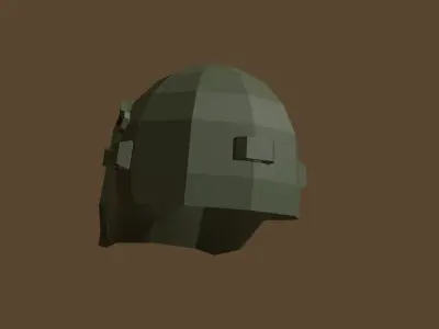 Poligon Halmet Altin Free 3D model