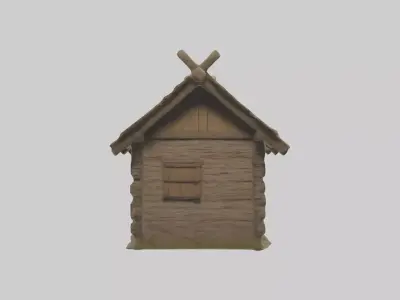 Villagehut Model Low-poly 3D model