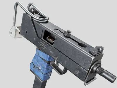 Mac 10 Low-poly 3D model purchase