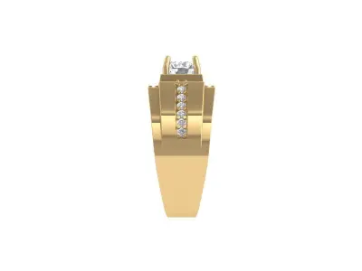  Solitaire Engagement Ring 3D print model 6