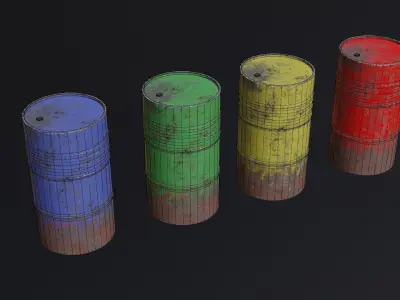Barrel Free low-poly 3D model purchase