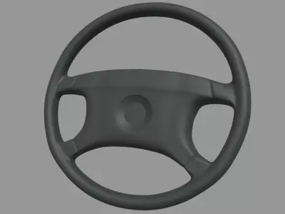 Steering Wheel Car 08 Low-poly 3D model