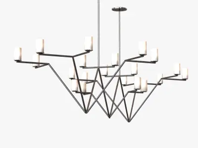 Custom made ceiling lamp 3D model