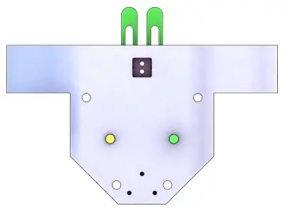 Mechanism Design A001-Rotating to Linear motion-gear and rod Free 3D print model