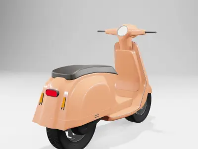 Motorcycle or scooter 3D model
