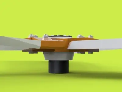Mechanical Fan 4 3D model