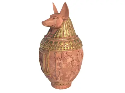 jar 6 Low-poly 3D model