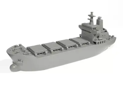 Cargo ship 2 3D print model