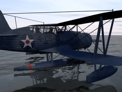 Curtiss SOC-3 Seagull 3D model