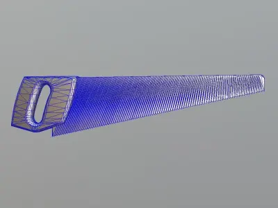 Hand Saw Low-poly 3D model order