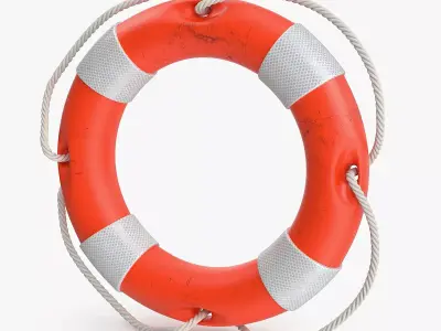 Old Lifebuoy Free 3D model