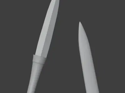 Dagger Low-poly 3D model