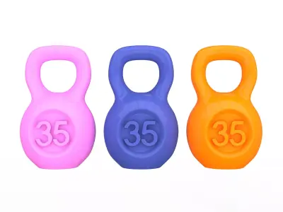 Kettlebell 3D Model  Fitness Training Equipment Free 3D print model