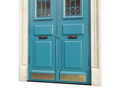 Entrance classic door 107 3D model
