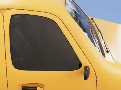 Cartoon Taxi car Free 3D model