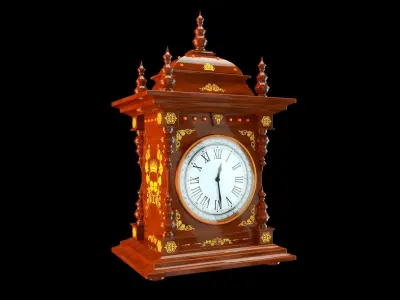 European craft clock-C4Dmodel 3D model