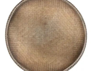 bamboo basket 3D model by Navi14