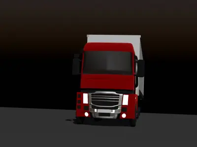 Low Poly Truck 3D model purchase