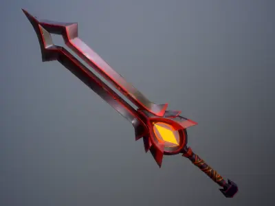 Gladiator epic Sword from World of Warcraft Low-poly 3D model