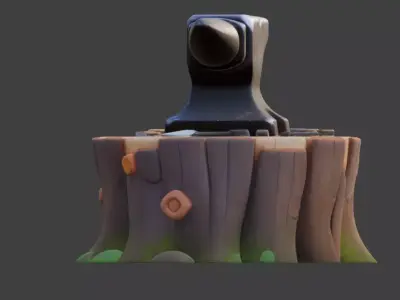 Fantasy Blacksmith Anvil 3D Model Low-poly 3D model