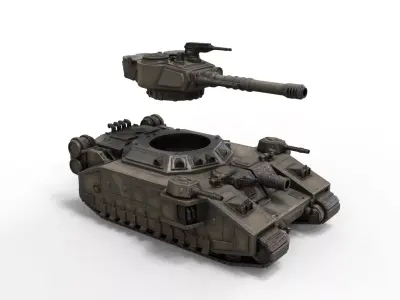 Baneblade Super Heavy Multi Turret Sci Fi Tank 3D print model