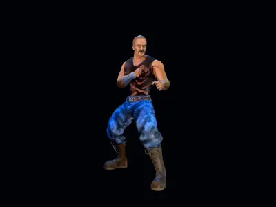 Gaming Character01 Low-poly 3D model