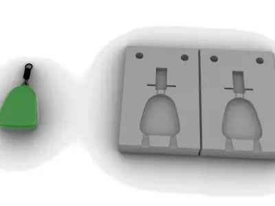 3d model mold lead fishing 3D model