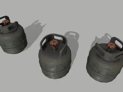 Propane Tank Low-poly 3D model get