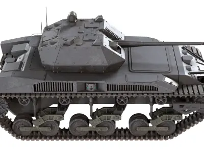 Ripsaw M5 Ground Vehicle Low-poly 3D model