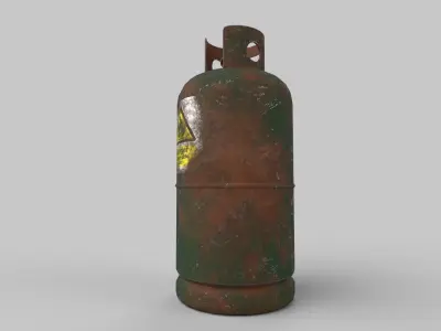 Cylinder Low-poly 3D model
