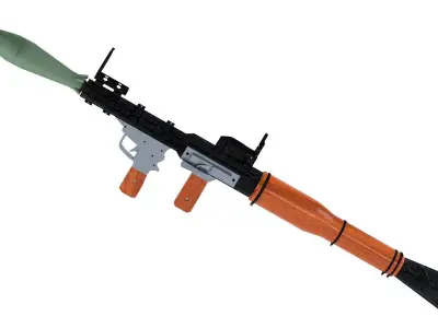 RPG-7 Rocket Launcher 3D model get