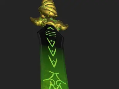 Hermes Spear - Assassins Creed Low-poly 3D model