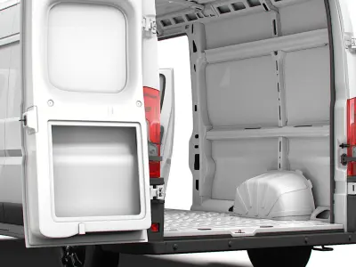 RAM Promaster Van L3H2 HQ Interior 2023 3D model