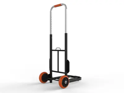 Cart Storage Orange 3D model