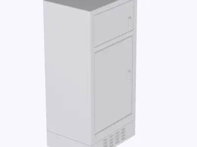 HO Traffic cabinet security 2 3D print model