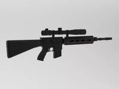 Mk 12 Special Purpose Rifle 3D model