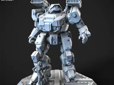 Overweight Gear Hunter 100mm Plus Pilot 3D print model