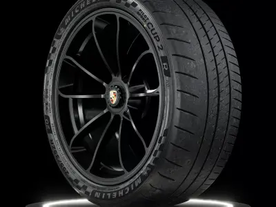 Michelin Pilot Sport CUP 2 R 255 35 ZR20 97Y GT3 3D model