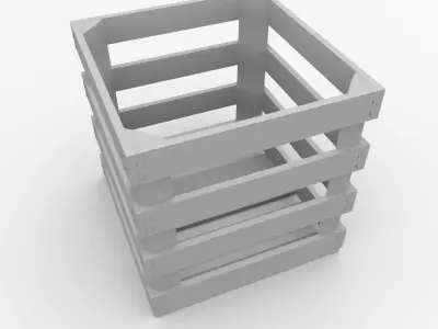 Wooden Crate 3D model