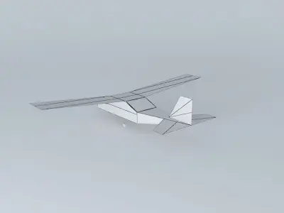 Aeroplane airplane flying in sky Free 3D model purchase