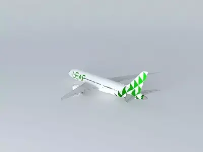 LEAF Boeing 787 800 Free 3D model