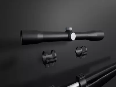Rifle Scope 3D model