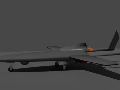Armed Unmanned Aerial Vehicle 3D print model