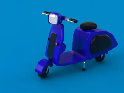 Scooter Free 3D model buy