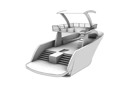 Yacht Design Made On Rhino8 3D model