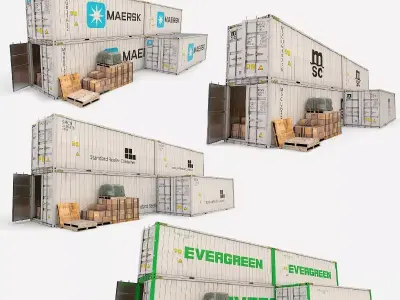 Reefer Containers 3D model