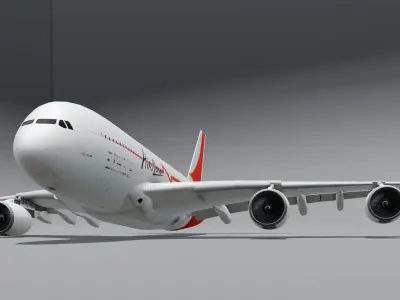 Airplane 3D Model  Low-poly 3D model